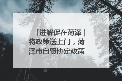 进解促在菏泽｜将政策送上门，菏泽市自贸协定政策专题宣讲会召开