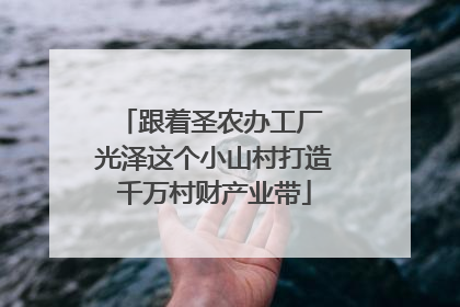 跟着圣农办工厂 光泽这个小山村打造千万村财产业带
