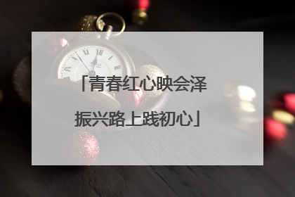 青春红心映会泽 振兴路上践初心