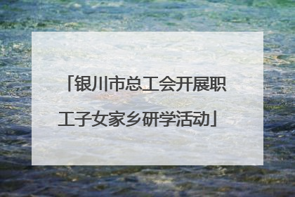 银川市总工会开展职工子女家乡研学活动