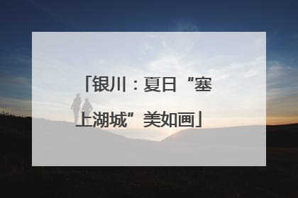 银川：夏日“塞上湖城”美如画
