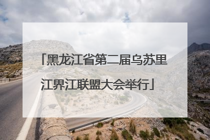 黑龙江省第二届乌苏里江界江联盟大会举行