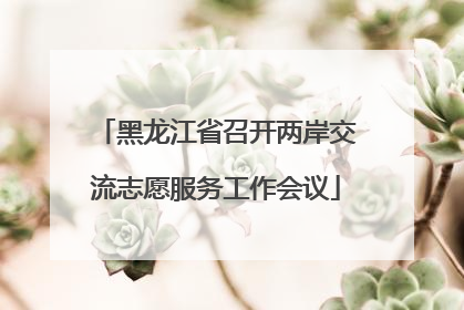 黑龙江省召开两岸交流志愿服务工作会议