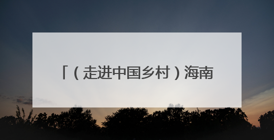 （走进中国乡村）海南疍家人 水上新生活