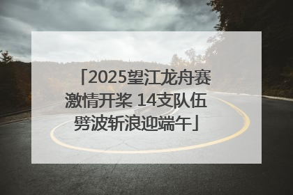 2025望江龙舟赛激情开桨 14支队伍劈波斩浪迎端午