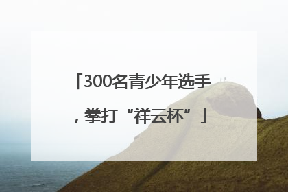 300名青少年选手，拳打“祥云杯”